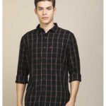 Men Regular Fit Striped Slim Collar Casual Shirt