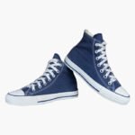 Men Blue Mid-Top Sneakers