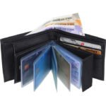 Formal Black Artificial Leather Money Clip  (8 Card Slots)