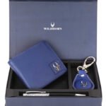 Men Casual, Formal Blue Genuine Leather Wallet  (5 Card Slots)