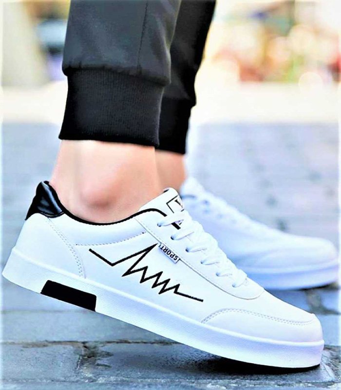 Fashionable casual sneakers shoes for men Sneakers For Men  (White)