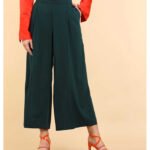 Regular Fit Women Grey Polyester Viscose Blend Trousers